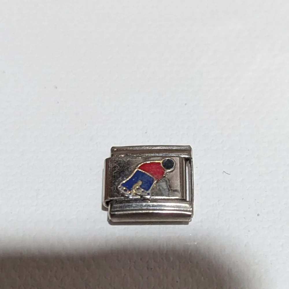 Hockey Player Fan Stick 9mm Italian Charm Bracelet Link - Picture 7 of 7